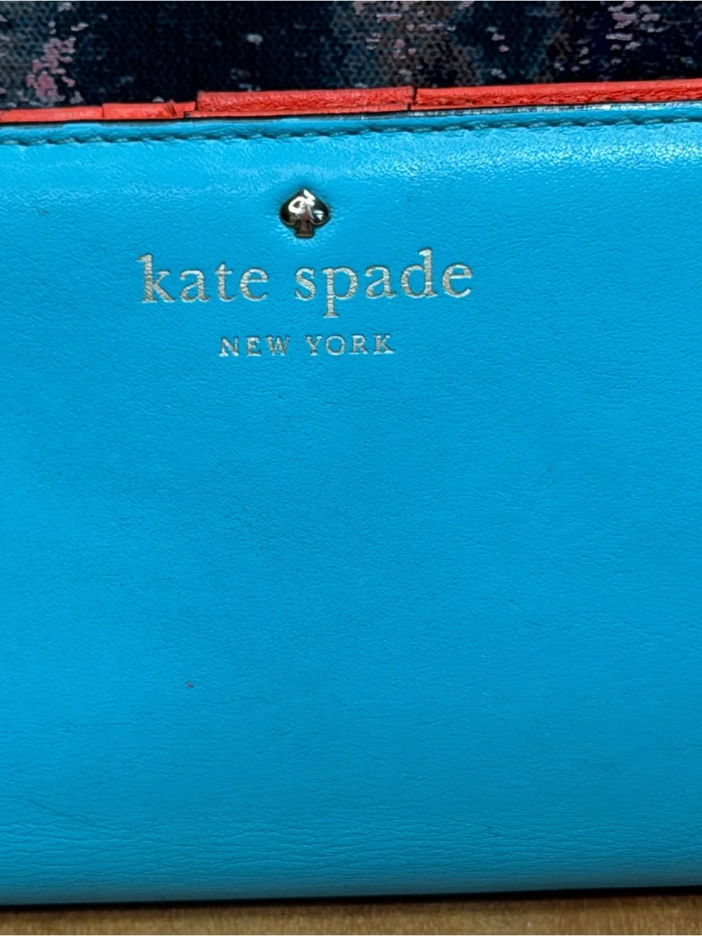 Kate Spade Dopamine Dressing Colorblock Leather Wallet w/Storybook‎ Lining- Fair